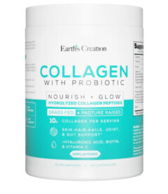 Earth’s Creations Hydrolyzed Collagen With Probiotics Unflavored