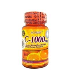 Acorbic Vitamin C 1000mg Supplement - 30 Capsules