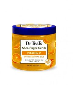 Dr Teal’s Shea Sugar Scrub, Vitamin C With Shea Butter, Orange Oil & Avocado Oil 19Oz/538G
