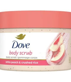 Dove Body Scrub White Peach & Crushed Rice, 10.5 oz