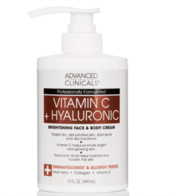 Advanced Clinicals Vitamin C + Hyaluronic Brightening Cream 444ml