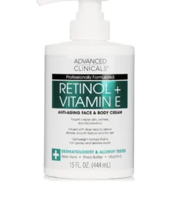 Advanced Clinicals Retinol + Vitamin E Cream 444ml